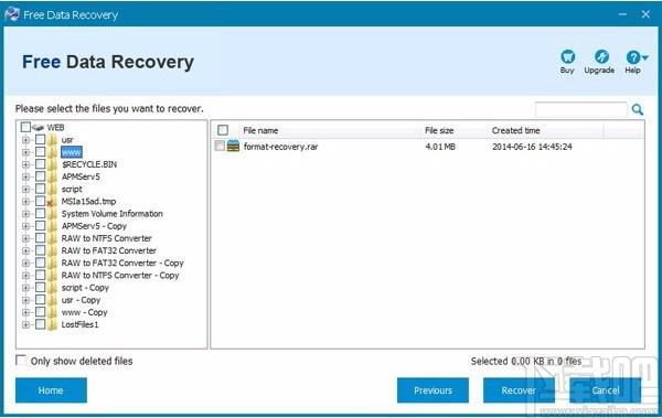 thundersoft Free Data Recovery下载,数据恢复软件