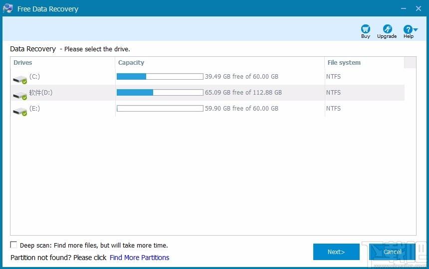 thundersoft Free Data Recovery下载,数据恢复软件
