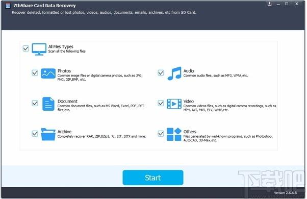 7thShare Card Data Recovery下载,内存卡数据恢复软件