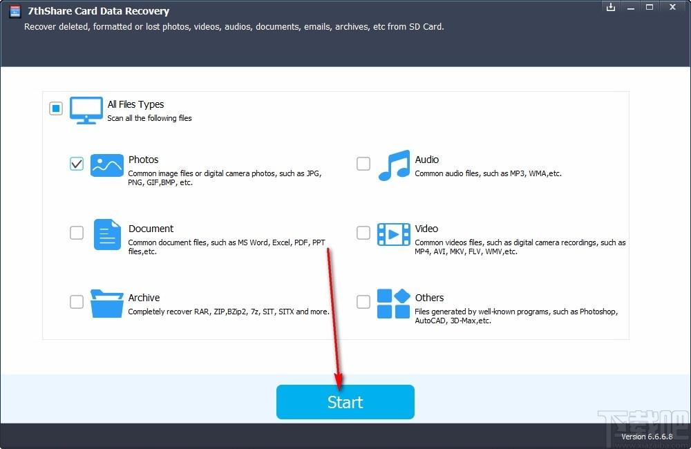 7thShare Card Data Recovery下载,内存卡数据恢复软件