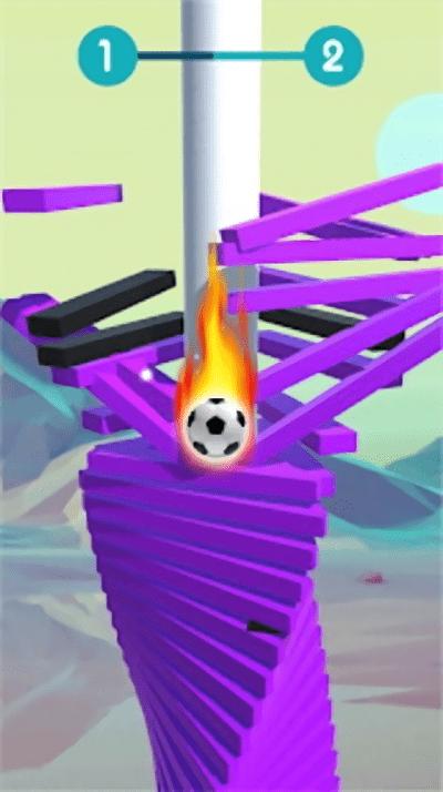 螺旋球球3d游戏(stack ball smash3d)下载,螺旋球球3d,趣味游戏,闯关游戏